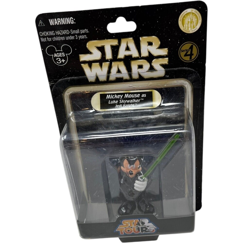 Disney Action Figure Size 3in Series 4 Mickey Mouse Luke Skywalker Geek Core NEW